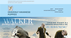 Desktop Screenshot of myheavenlyhavanesepuppies.com